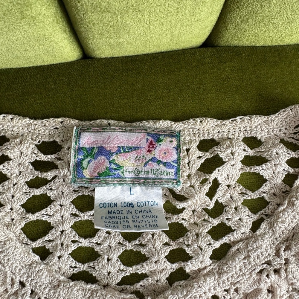 Cream Crochet Sweater - Picture 2 of 5